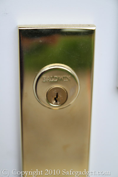 Gold Baldwin Door Lock